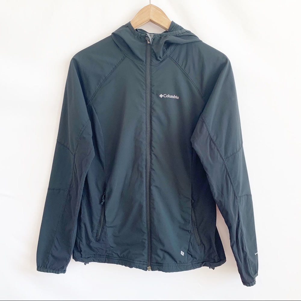 Columbia rain jacket Size M Black Omni-shield.